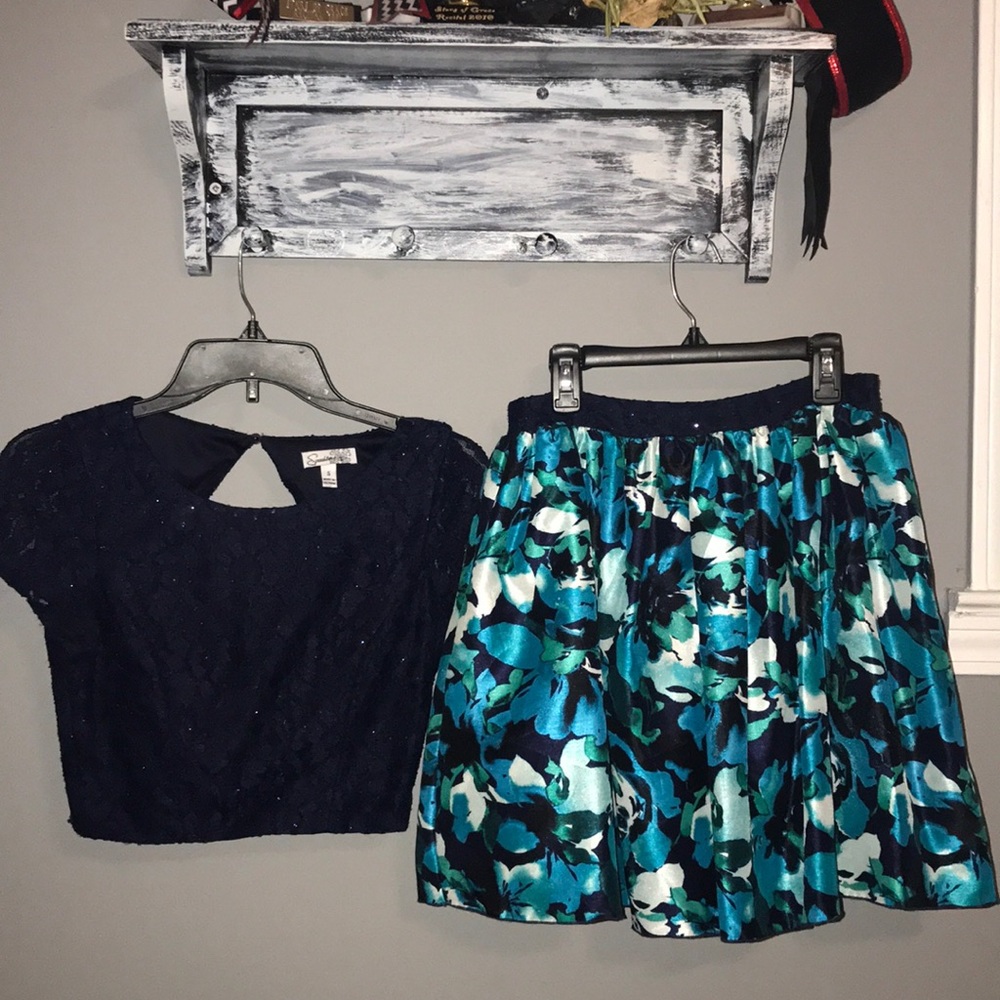 2 piece homecoming dress